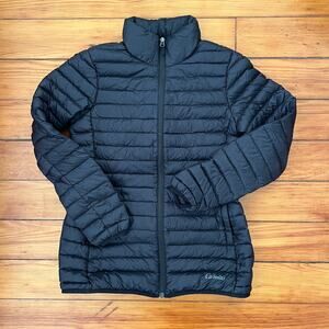 Cabela's Women's Black Puffer Coat Duck Down Packable Small